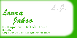 laura jakso business card
